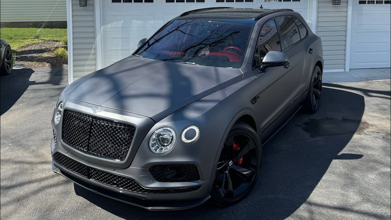 НЕВЕРОЯТНАЯ ПРЕОБРАЖЕНИЕ BENTLEY BENTAYGA 🥵🔥 ПОЛНАЯ ОБЛОЖКА АВТОМОБИЛЕМ в матовый угольно-серый металлик и УДАЛЕНИЕ ХРОМА!