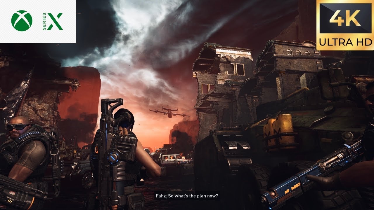 Gears 5 Guns blazing in the dessert with Kait, Del, J.D, Fahz// 4k60fps//Xbox series X