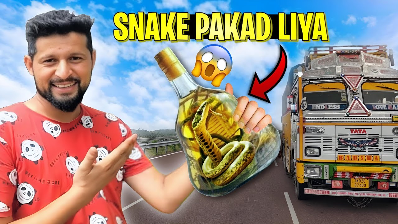Snake🐍 pakad Liya😳 ||Aj to hum Pan ma Doob jatay🥺||Indian 🇮🇳 Truck  Life