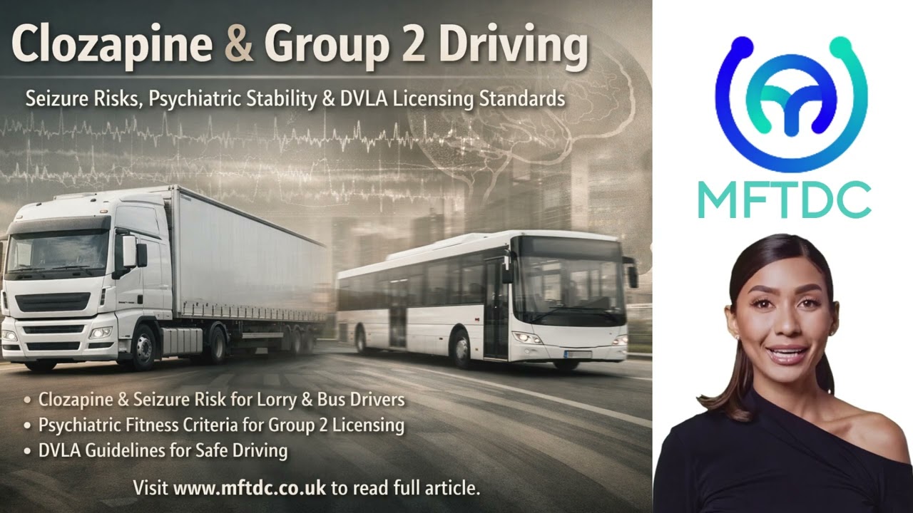 Clozapine & Driving: DVLA Rules for Bus and Lorry Drivers Explained