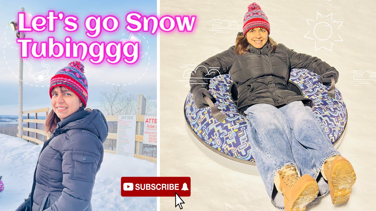 Me&Roshan did Snow Tubing… and It went Wild! ❄️😂 #viralfeed #torontolife #snowtubing #winter #fyp 