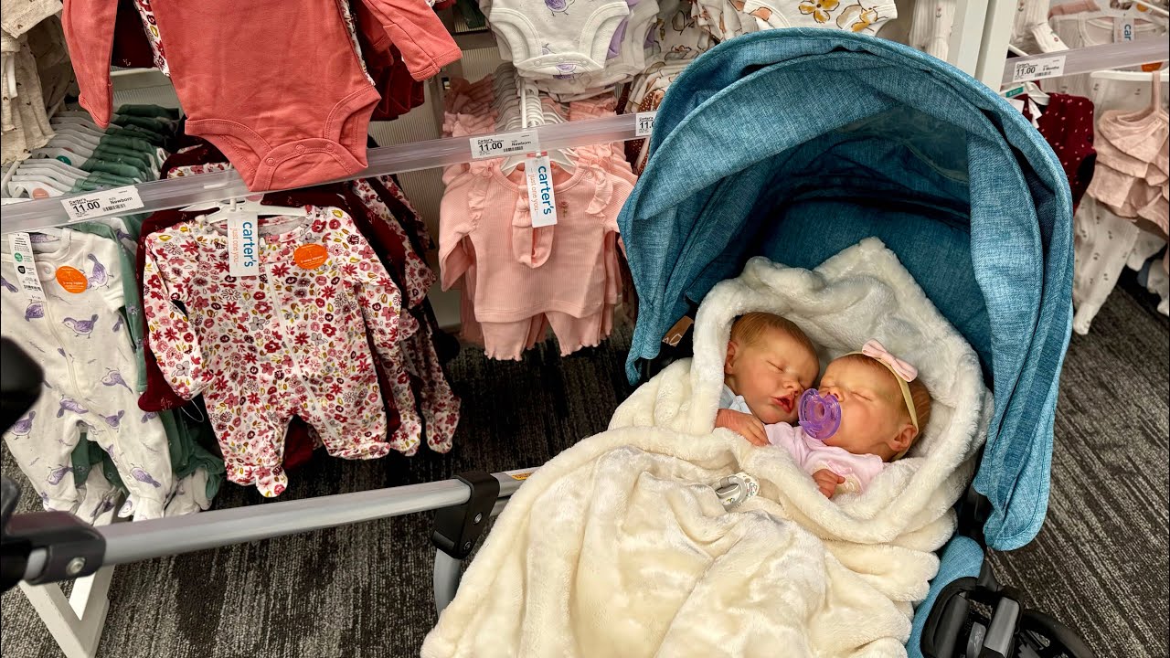Newborn TWINS First Outing! Reborn Shopping & Haul