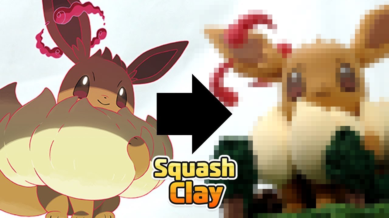 Pokémon Sword & Shield Clay Art: Gigantamax Eevee!! and Forest Clay Diorama