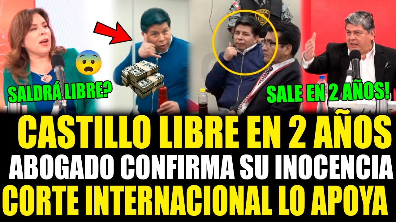 BRONCA! Abogado de Pedro Castillo asegura que en 2 a&ntilde;os saldr&iacute;a libre por corte internacional