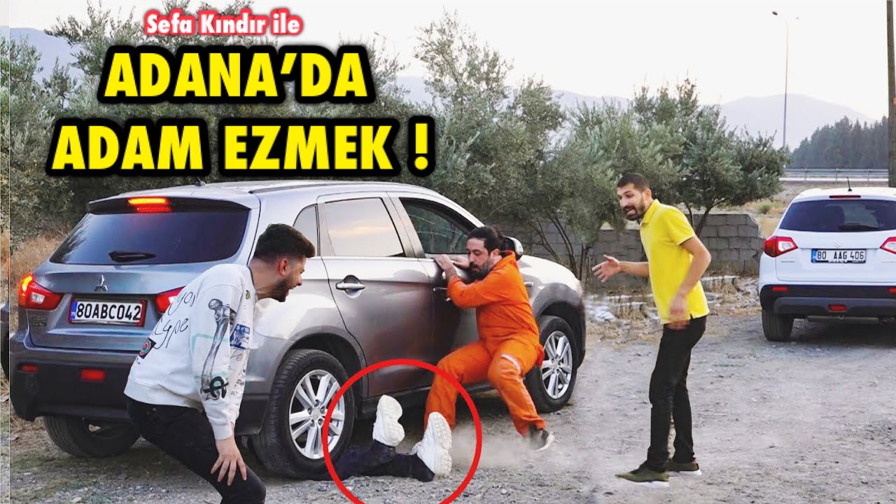 ADANA'da ARABA İLE EFSANE ŞAKA !