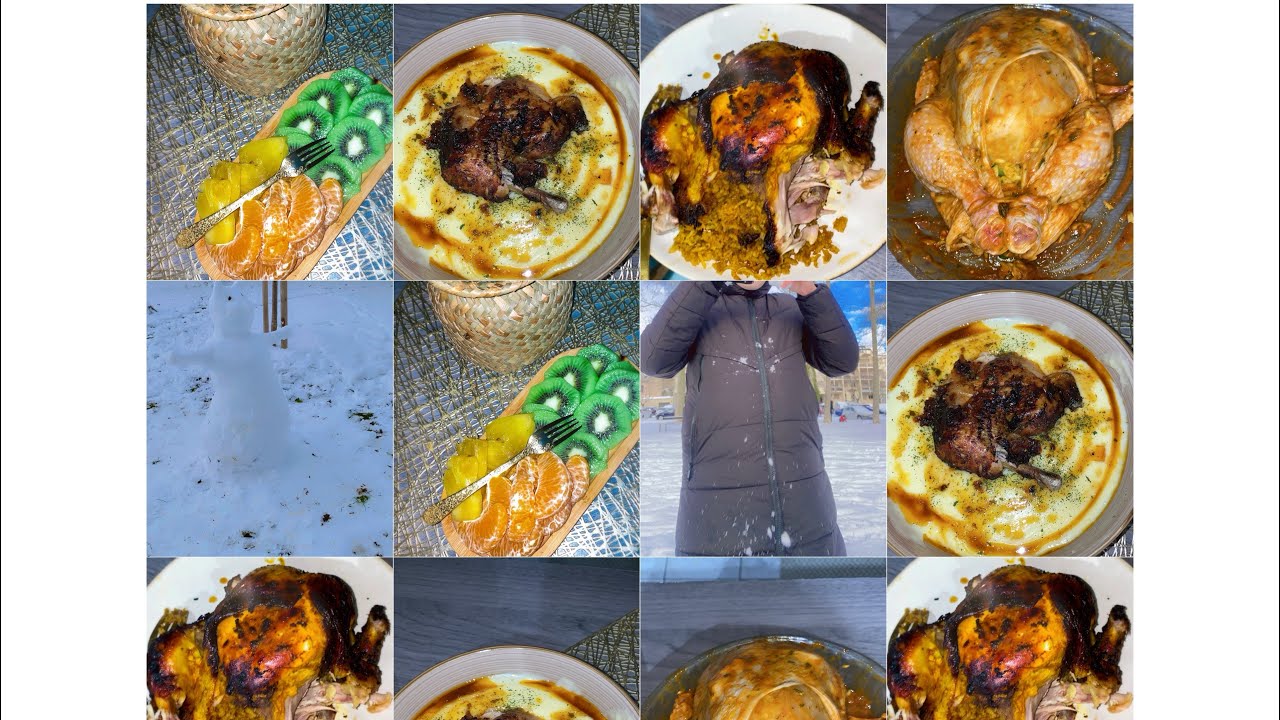 يوم مثلج 🥶☃️طيبت دجاجة 🐔 في آير فراير بنتها بنة😋وشاركتم مشترياتي 🩷😊