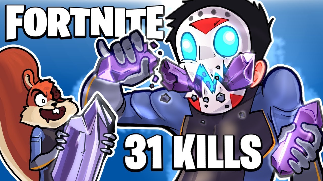 FORTNITE BR - METEOR CRATER AND POWERS! (Best Duo Match!) 31 Kills! With Bday ART!