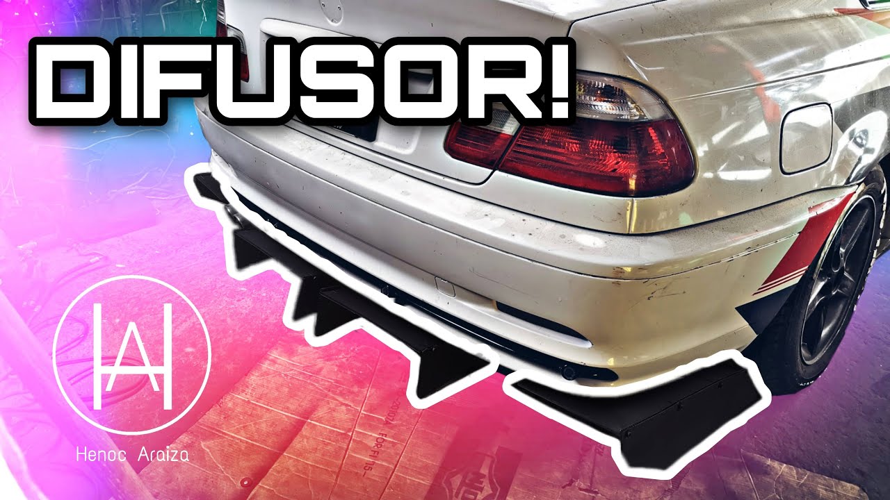 COMO FABRICAR DIFUSOR PARA CARRO!? PARA MI BMW  | HENOC
