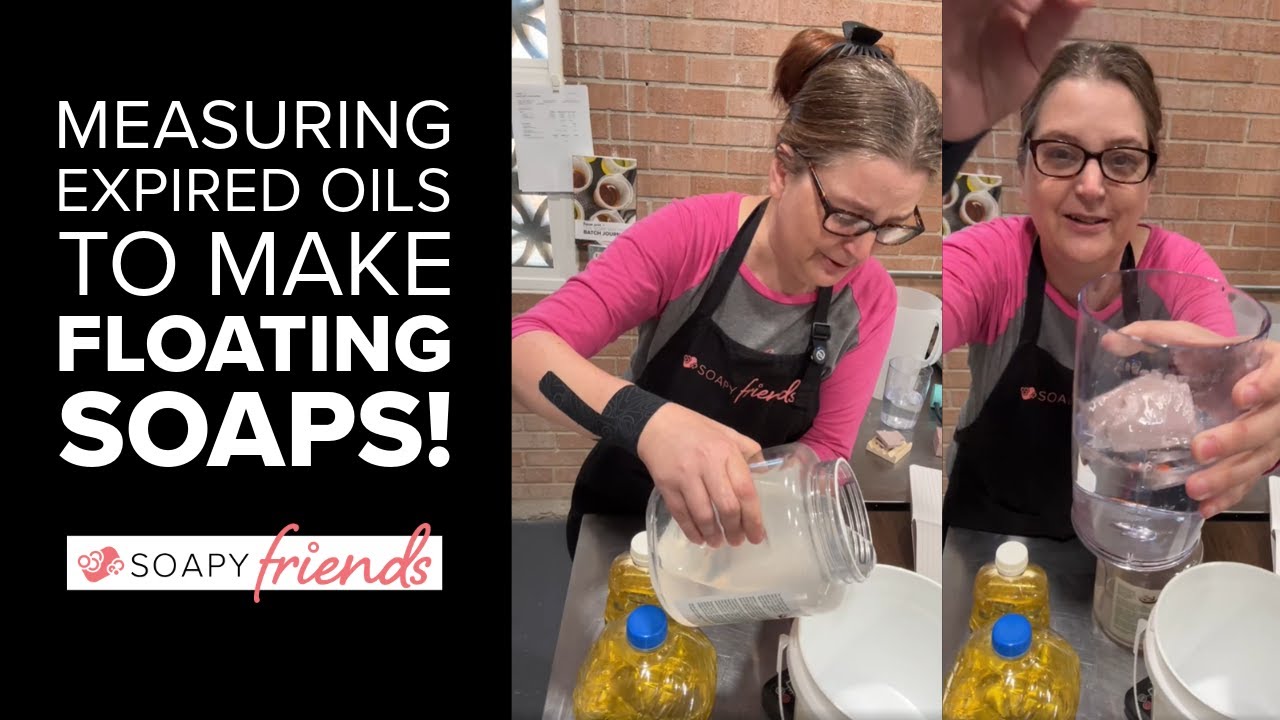 Measuring Expired Oils to Make Floating Soaps
