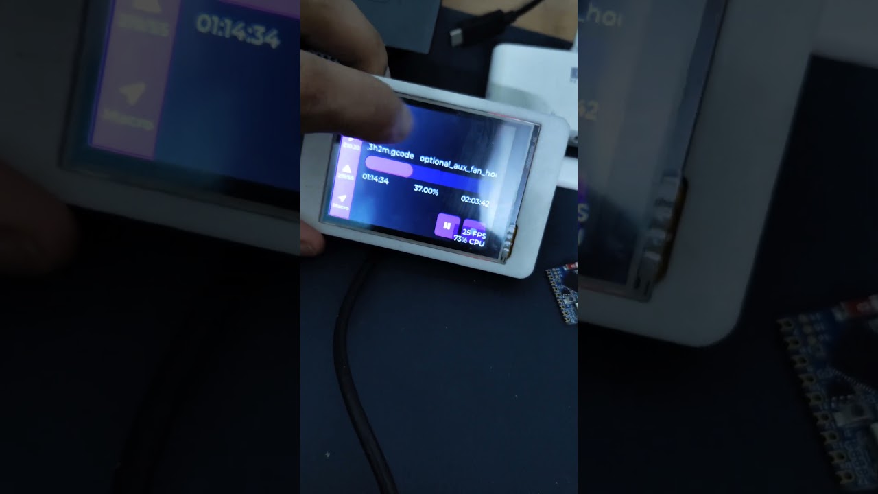 A circular progress bar for CYD Klipper firmware