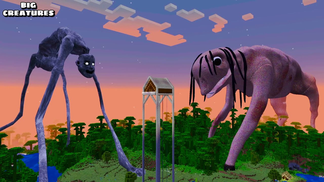 SURVIVING FROM COUNTRY ROAD CREATURE & BIG CHARLIE ARRIVAL in Minecraft - Gameplay - Coffin Meme