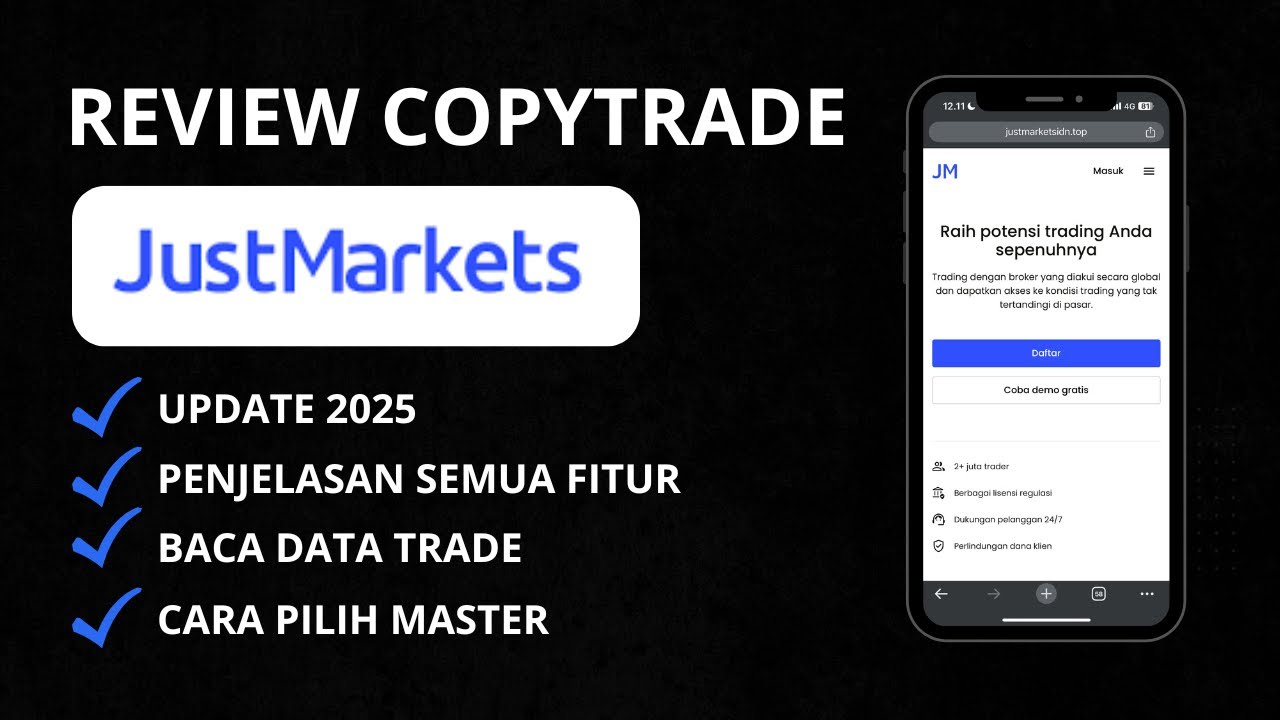 Review Copytrade Justmarkets Tahun 2025 | Cara Copytrading Di Broker Justmarkets 2025