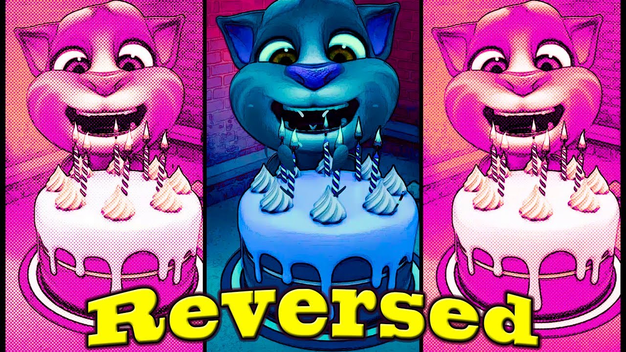 My Talking Tom Reversed 🐱🍏🍎🍇🫐🍉 Funny Fails Movement Colors 😂 #talkingtom