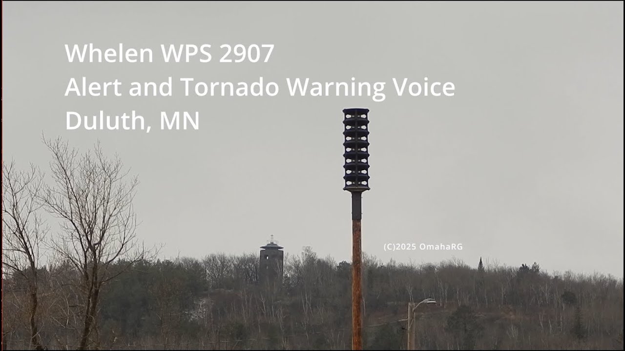 Whelen WPS 2907 Siren Test, Alert and Voice | Duluth, MN | 4-10-25 (2025 Minnesota SWA)