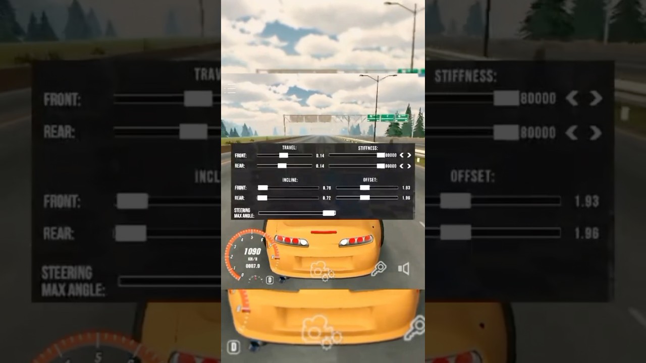 Supra mk4 speed glitch settings 🔥 car parking multiplayer #carparkingmultiplayer #shorts