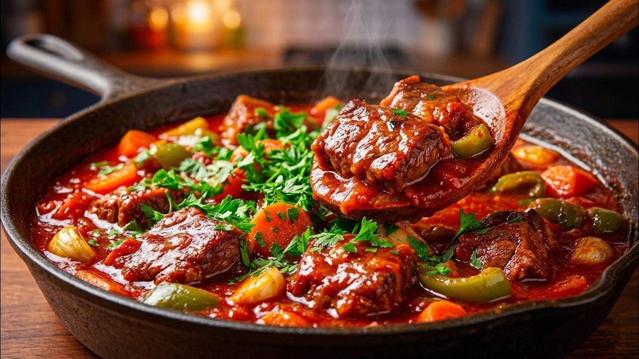 Невероятная сочная говядина с овощами и фасолью: Взрыв вкуса!