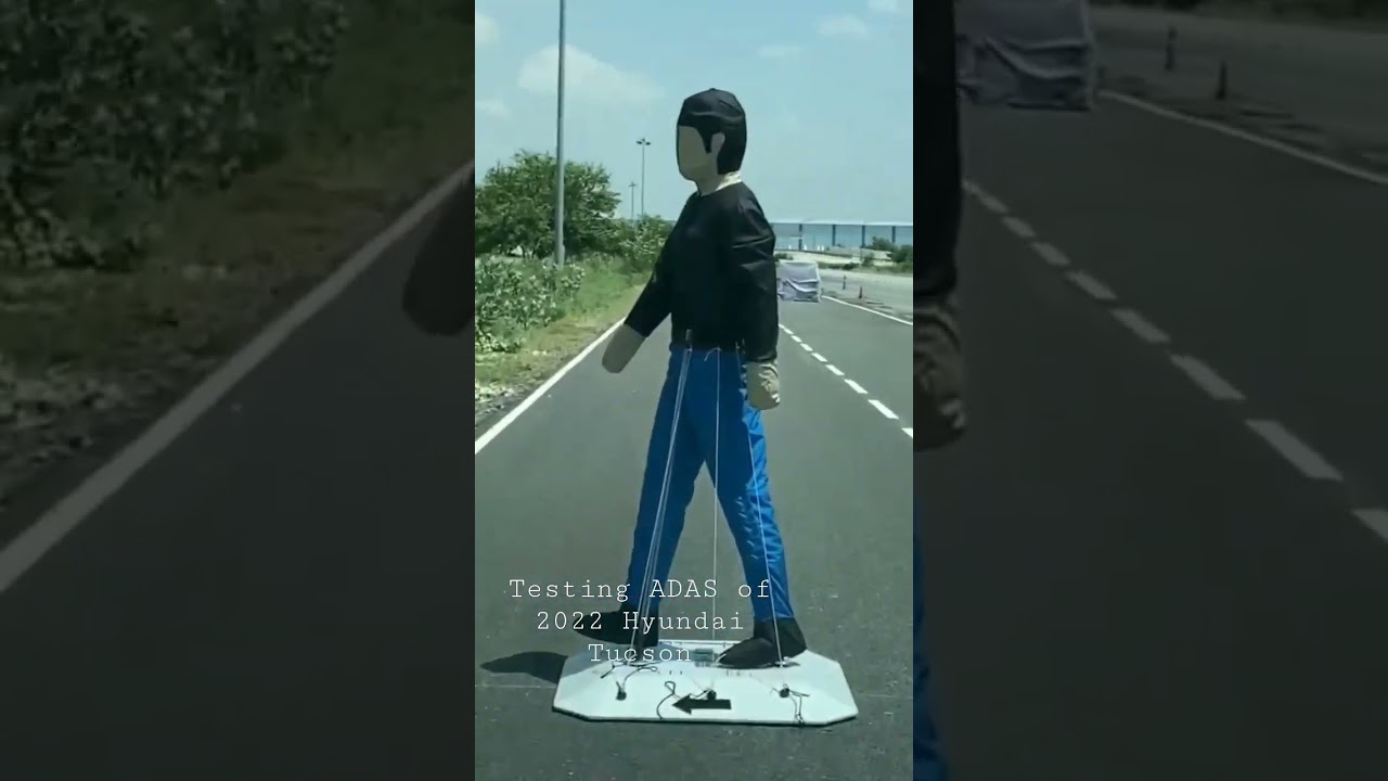 Testing Autonomous Emergency Braking (Level 2 ADAS) in 2022 Hyundai Tucson