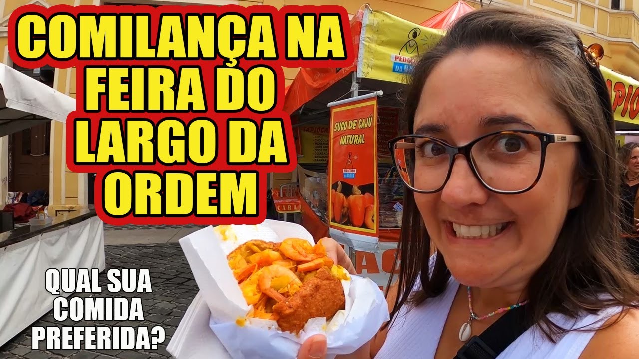 COMIDAS NA FEIRA DO LARGO DA ORDEM, EM CURITIBA. SÓ GOSTOSURAS!!! #Vlog
