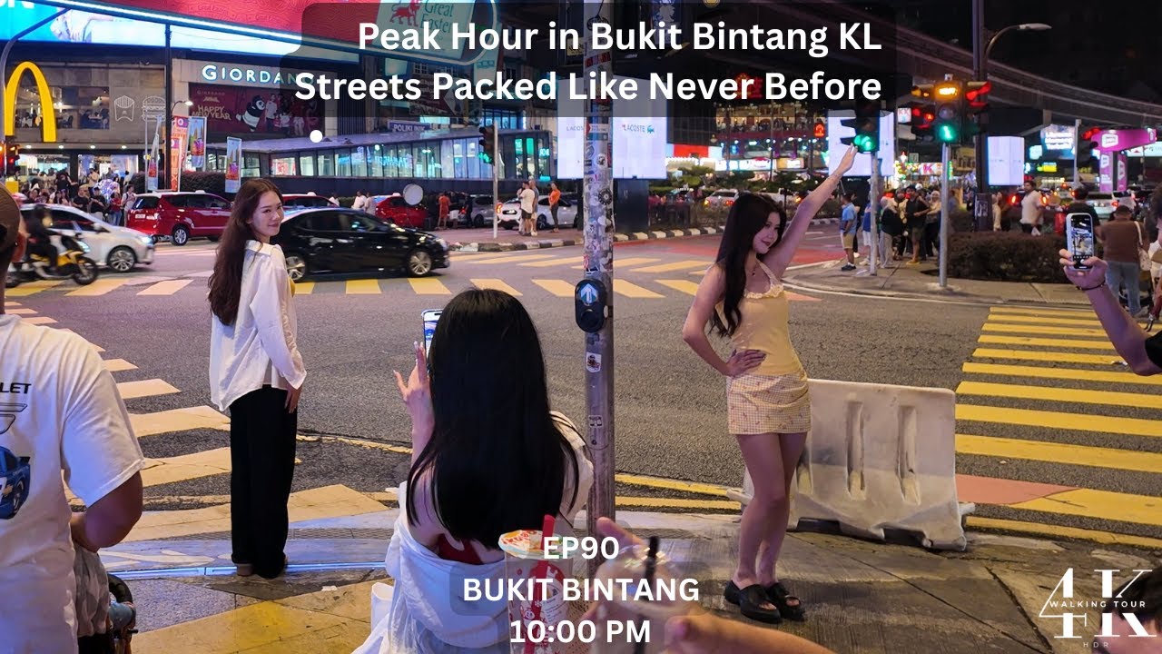 EP90 | Peak Hour in Bukit Bintang Streets Packed Like Never Before | Kuala Lumpur | DJI Pocket 3