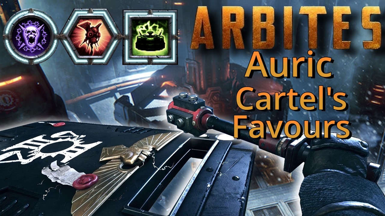 Auric Power Matrix: Executioner Arbites, Shield Maul/Shield  Pistol - Darktide 40k