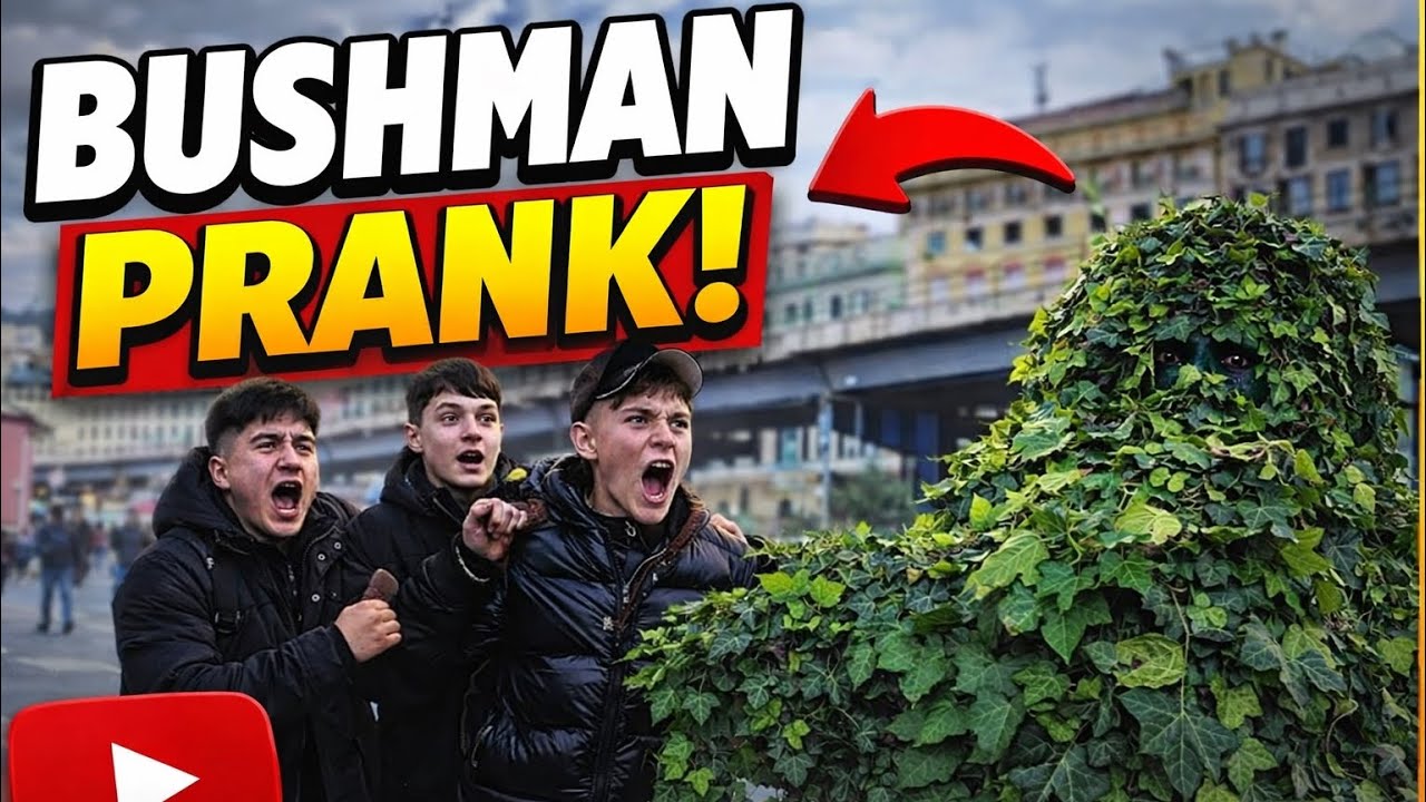 Bushman prank: POV: the plant has bad intentions 😂”#hilarious #funny #bushmanprank