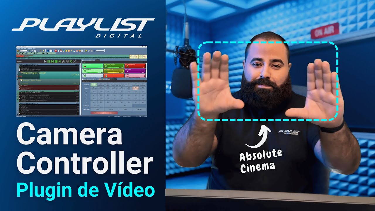 [PT] Camera Controller — Plugin de Vídeo | Playlist Digital (OBS / vMix)