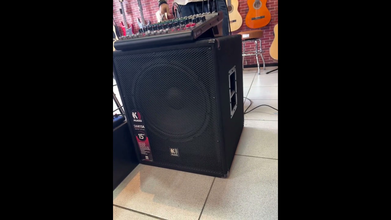 Teste de Som Real do Subwoofer Ativo K-Audio SW415A 15