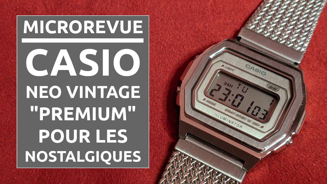 [MICROREVUE] Casio A1000 Vintage Premium - Une boîte inox et une jolie finition (réf. A1000MA-7EF)