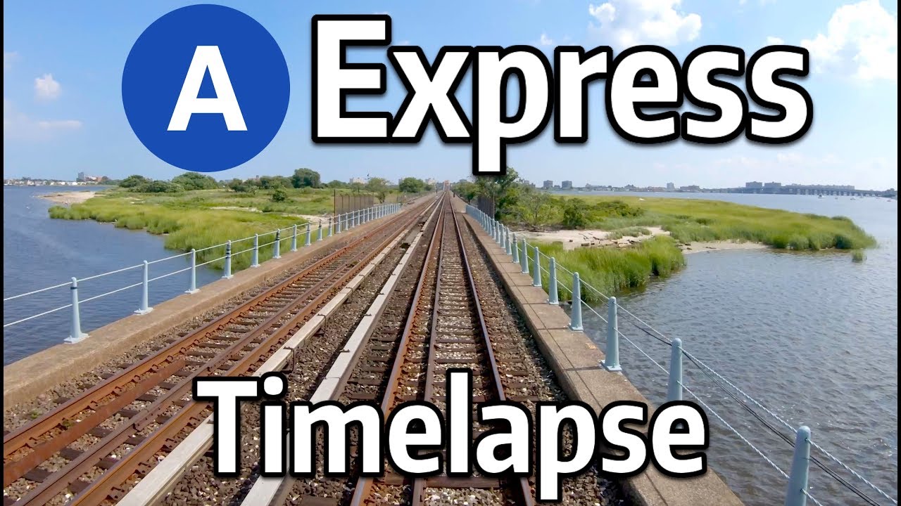 ⁴ᴷ⁶⁰ NYC Subway Timelapse - The A Express to Rockaway Park