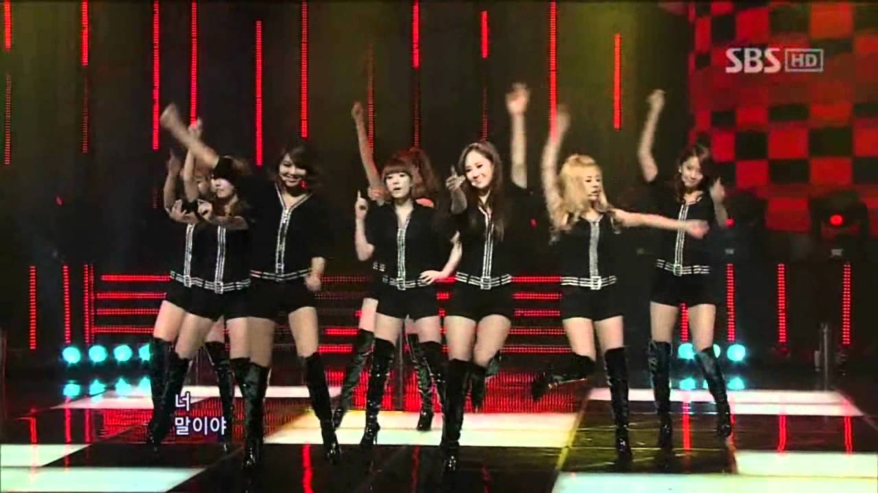 SNSD - Hoot (Girls 'Generation - Hoot) @ SBS Inkigayo Популярная песня 101128