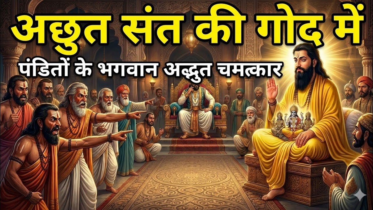 दरबार में हुआ अद्भुत चमत्कार! पंडितों के भगवान संत की गोद में | संत गुरु रविदास जी की सच्ची भक्ति