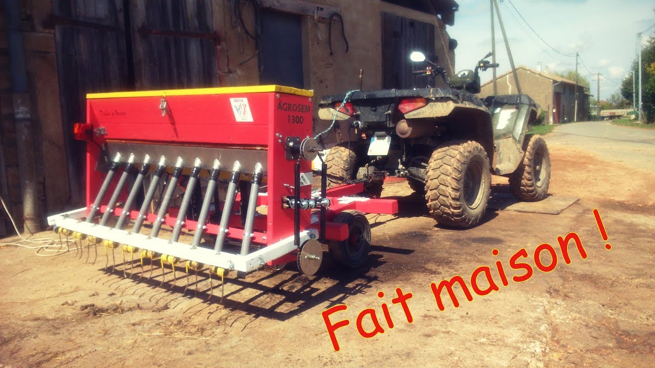 Semoir artisanal - 1,30m - Made in Bresse - HD