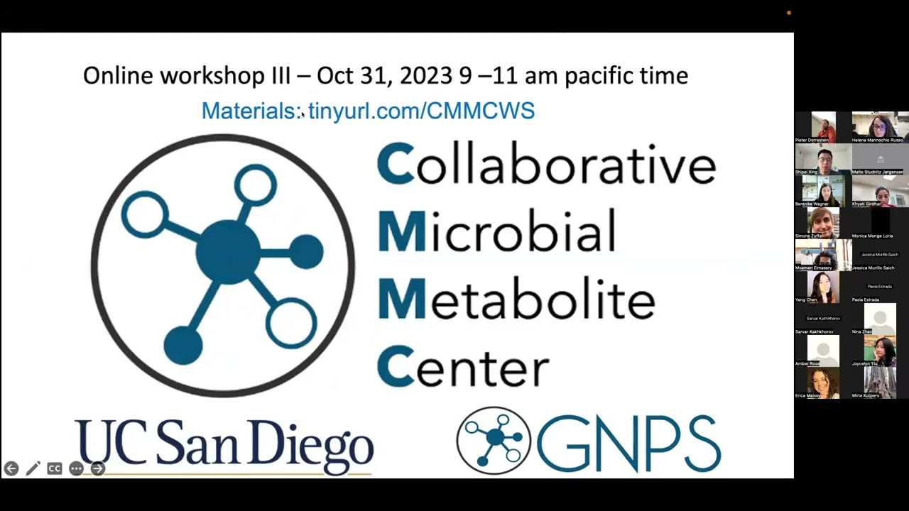 Network Enrichment analysis and Deposition workflow - CMMC workshop