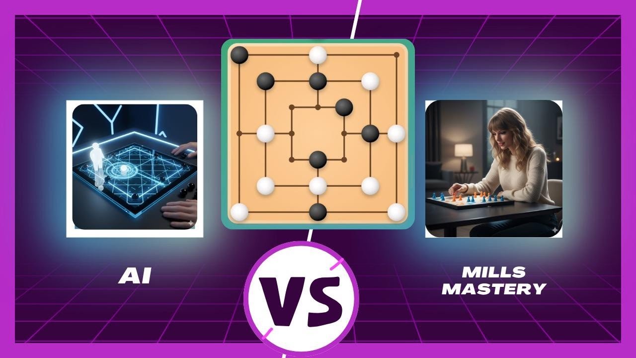 &ldquo;MillsMastery vs AI & hadaza adaza (Human) | Double Match Challenge | Mills Morris Champion !