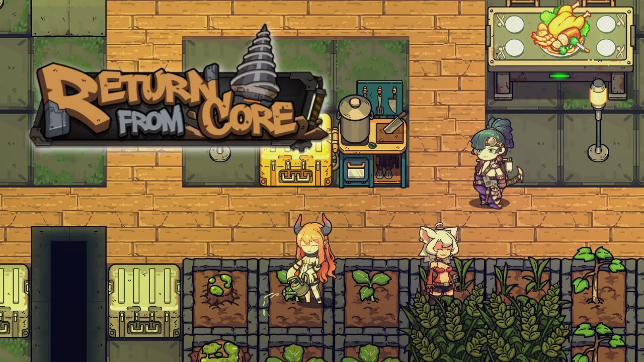 코어 키퍼류 게임인데 귀여운 여캐들과 함께하는 지하 생존 게임 | 리턴 프롬 코어 Return From Core