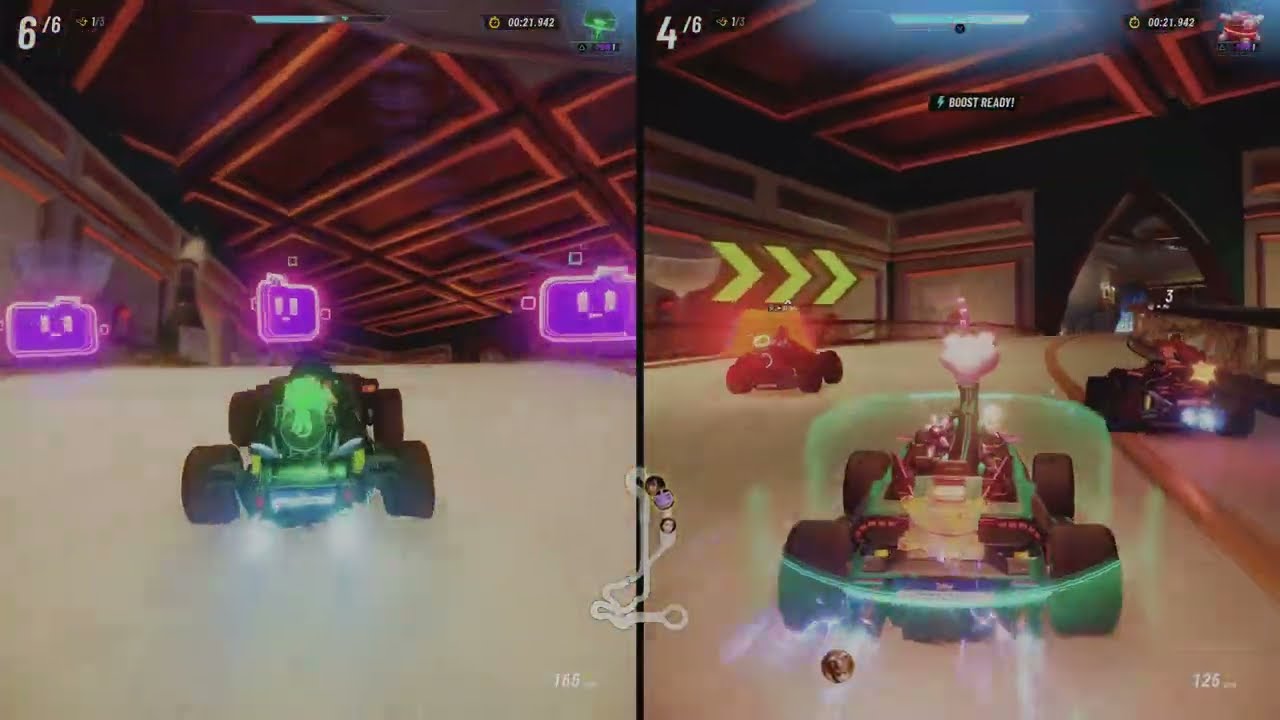 Disney Speedstorm / PS5 Split-Screen Gameplay