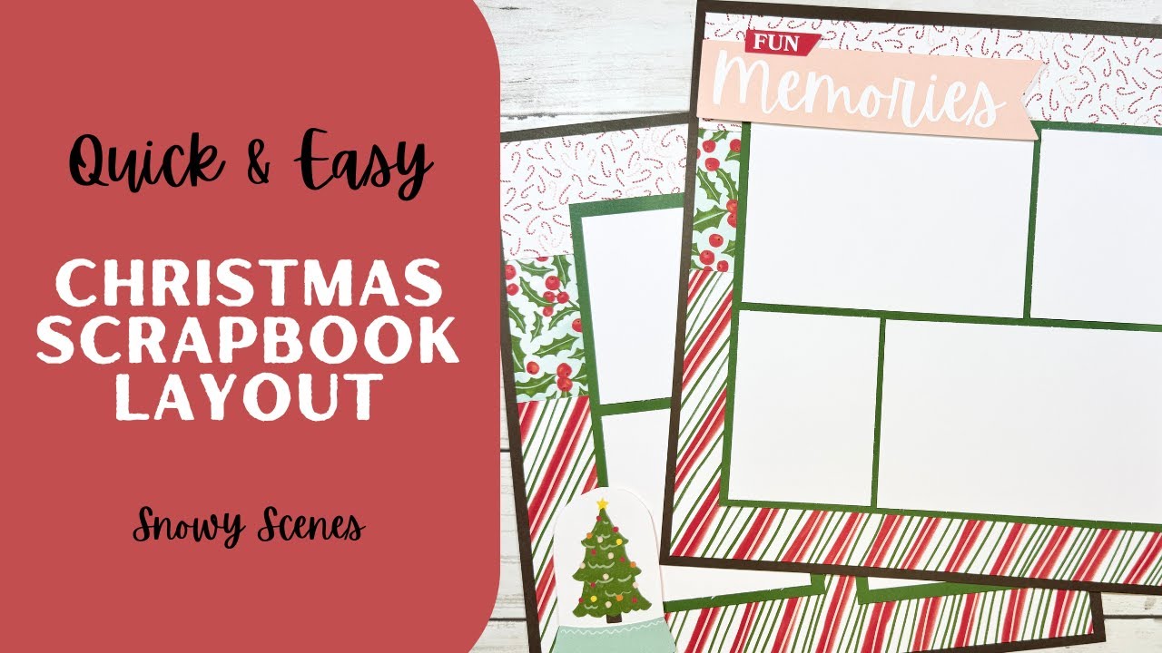 Christmas Scrapbook Layout Idea (Stampin' Up!)