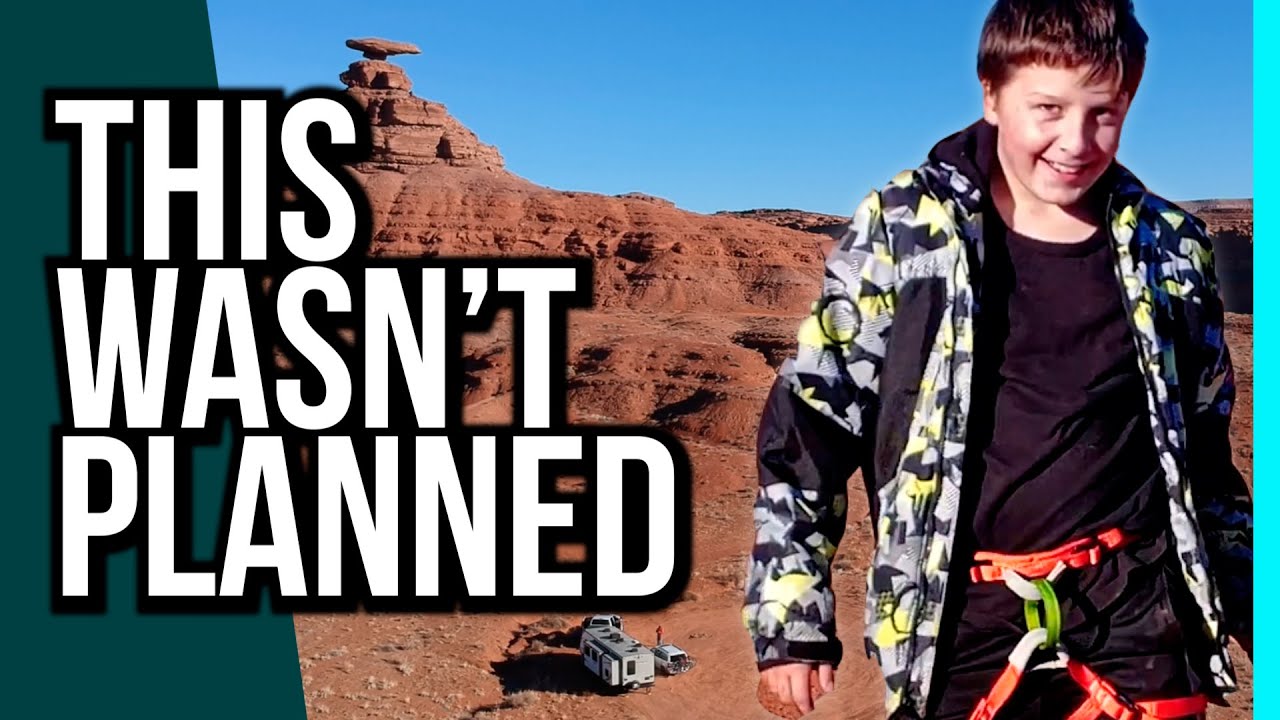 We didn't plan this! Climbing in MONUMENT VALLEY [Mexican Hat]