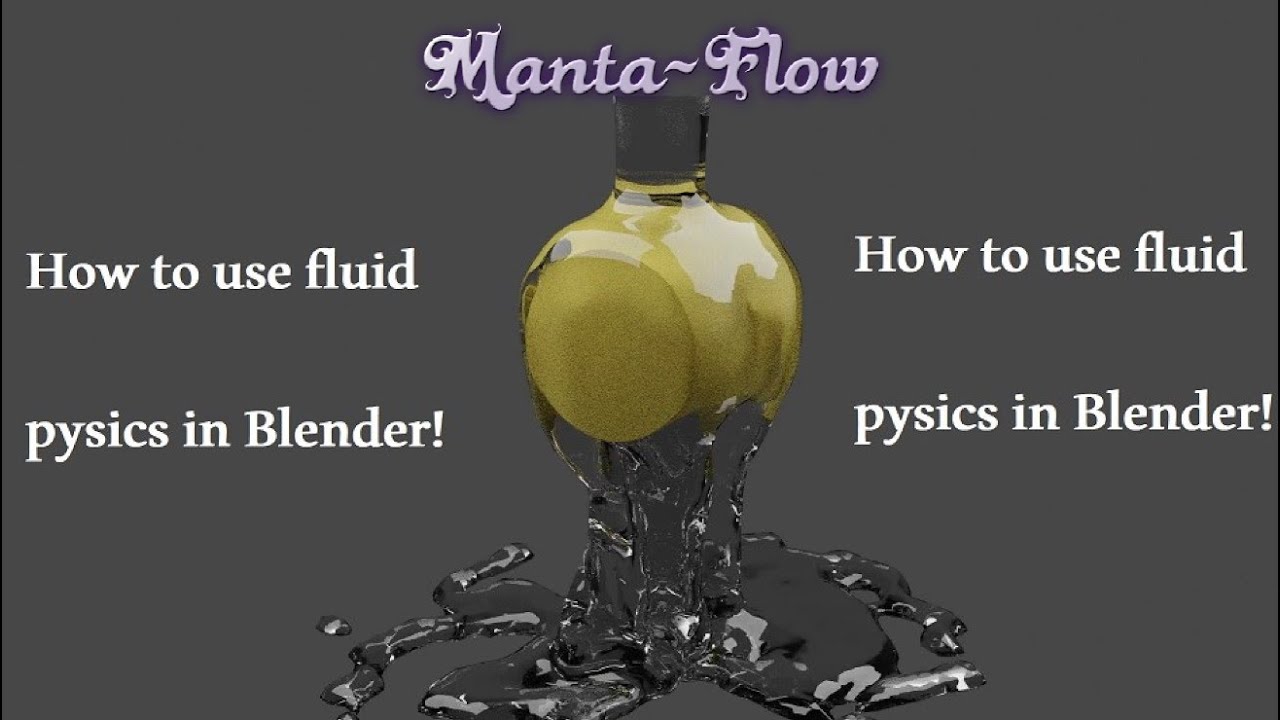 Manta-flow/How to make a fluid animation using physics in blender2.92 Alpha