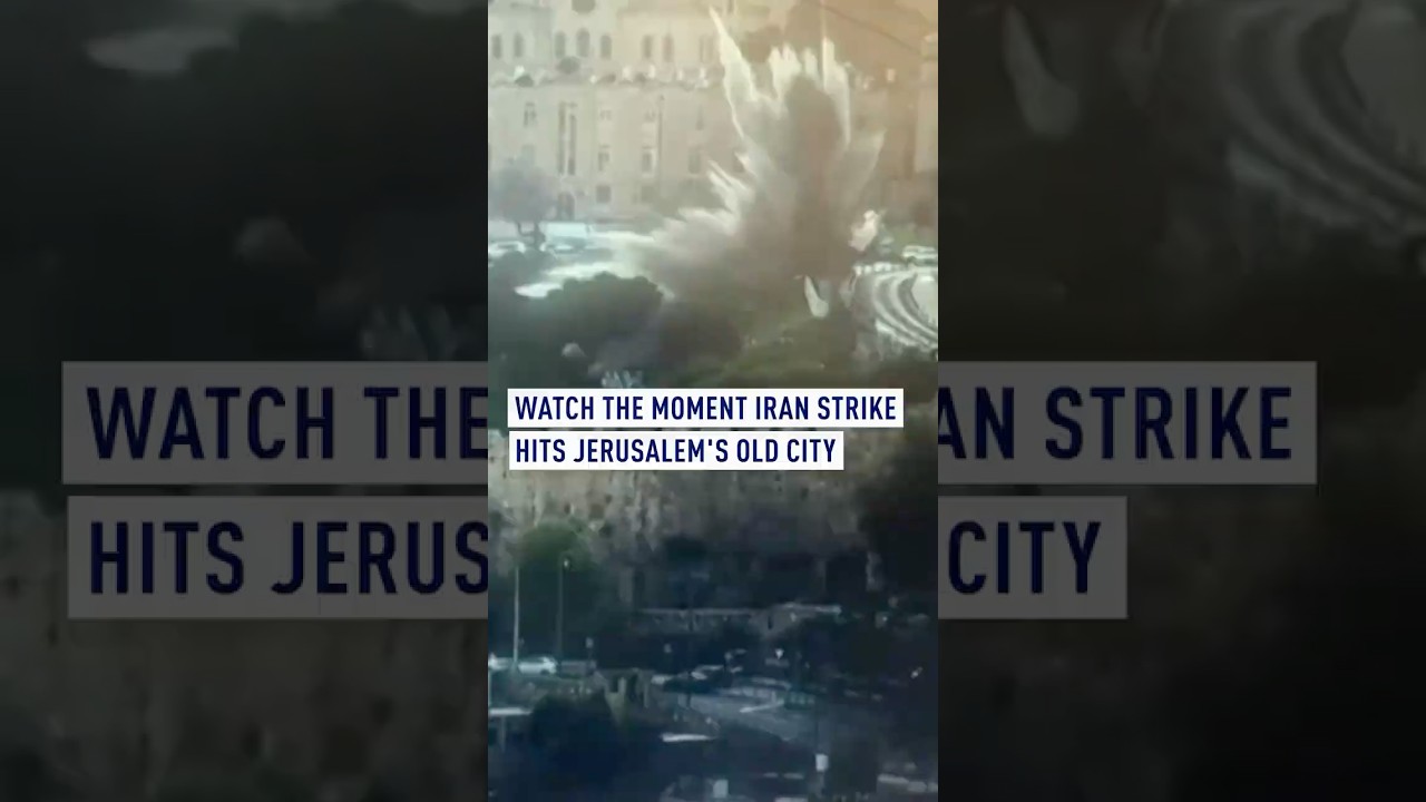 Watch the moment an Iran strike hits Jerusalem's old city