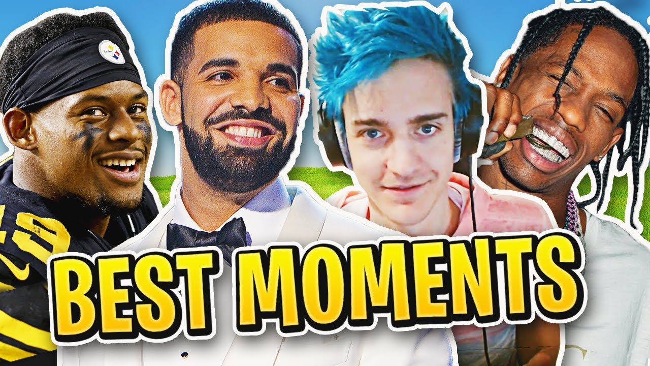 NINJA PLAYS FORTNITE w/ DRAKE, TRAVIS SCOTT & JUJU - BEST LIVESTREAM MOMENTS