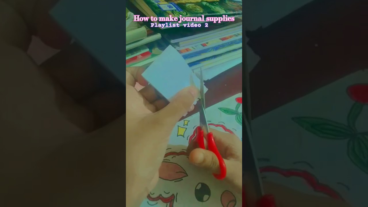 How to make journal supplies 🌸 journal stamp playlist video 2 🌷