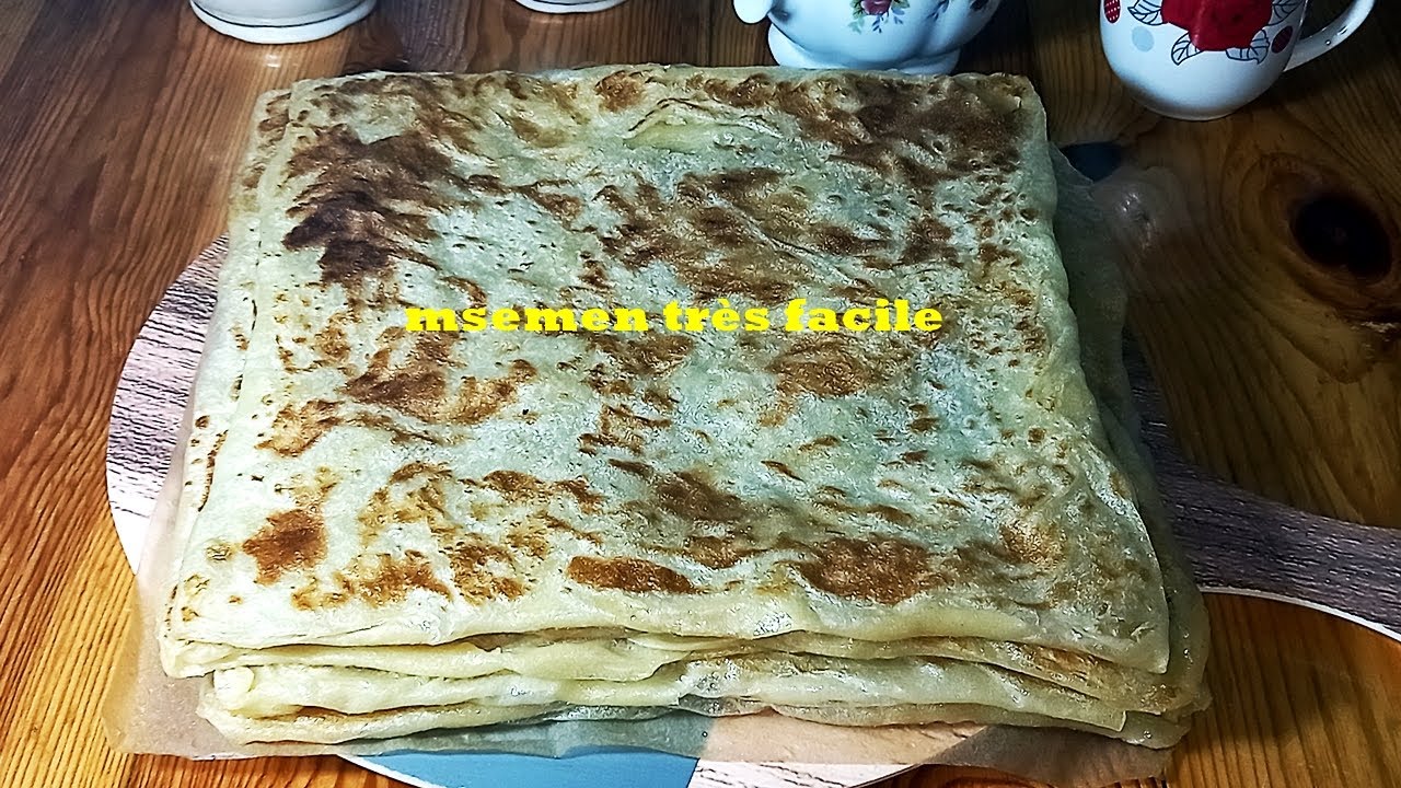 msemen très facile à faire et feuilleté / اسهل و ارواع مسمن