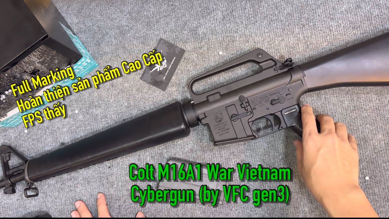 Cybergun Colt M16A1 Vietnam GBBR (by VFC gen3) Súng Trường Airsoft Cao Cấp | Sói Tuyết Airsoft