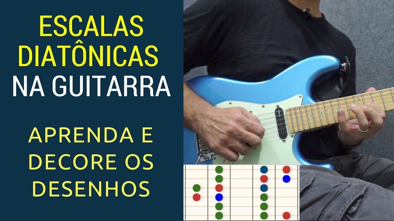 🎸 Escalas diatônicas na guitarra - domine digitações no braço todo #auladeguitarra #cursodeguitarra