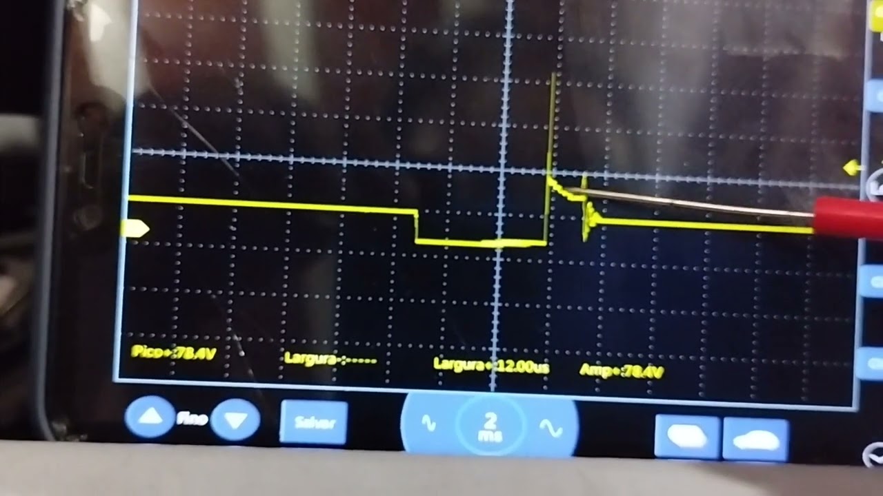 Aula Sobre Osciloscópio Sinal de Primário Bobina da CB 500 carburada ICM.