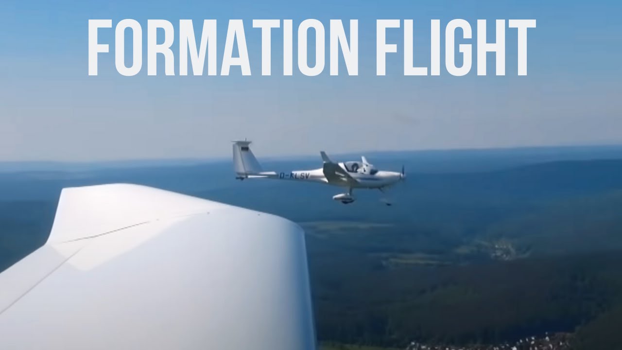 im FORMATIONSFLUG quer durch Deutschland - Diamond HK36 und DA20 Katana