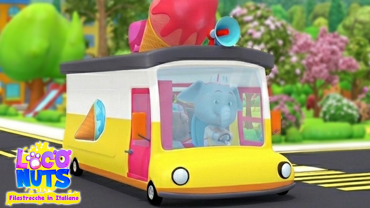 Le Ruote del Camion dei Gelati Deliziose Delizie | Di Più Cartoni Per Bambini - Loco Nuts