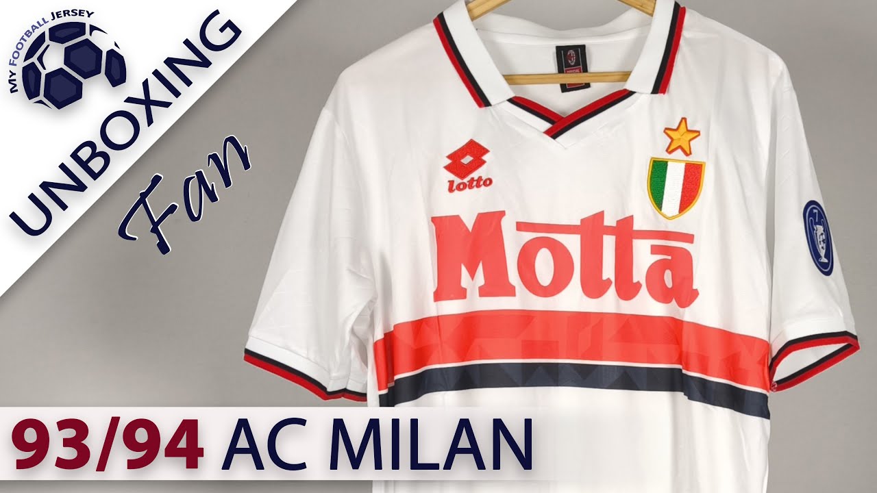 AC Milan Away Retro Jersey 93/94 Baresi (Kotofanss) Fan Version Unboxing Review