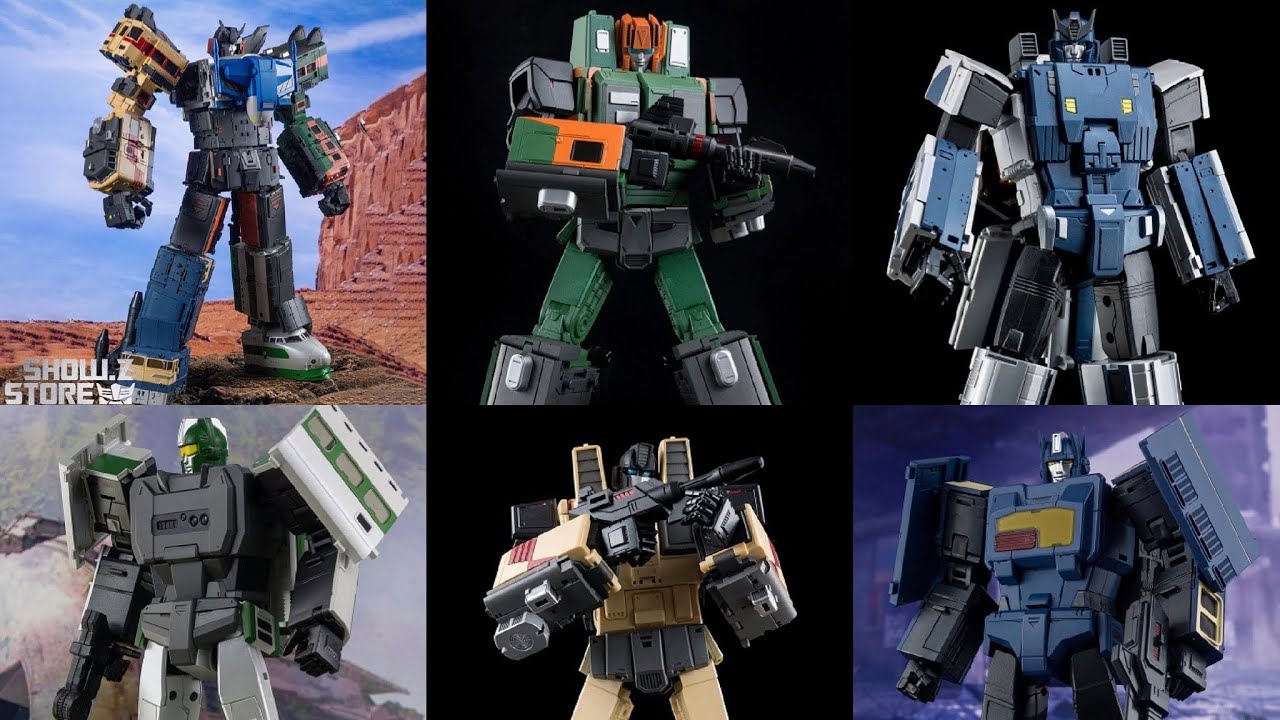 New transformers Moon Studio MS-07 Radiatron Trainbots Combiner Raiden Set of 6